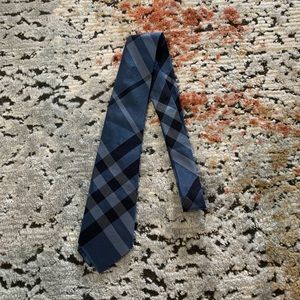 Burberry London Blue Check Silk Tie
